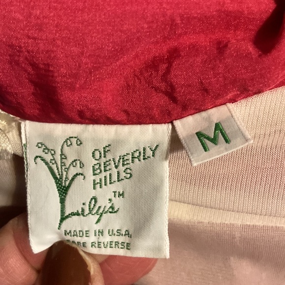 80s Lilys of Beverly Hills bright pink jacket size M - Picture 3 of 8